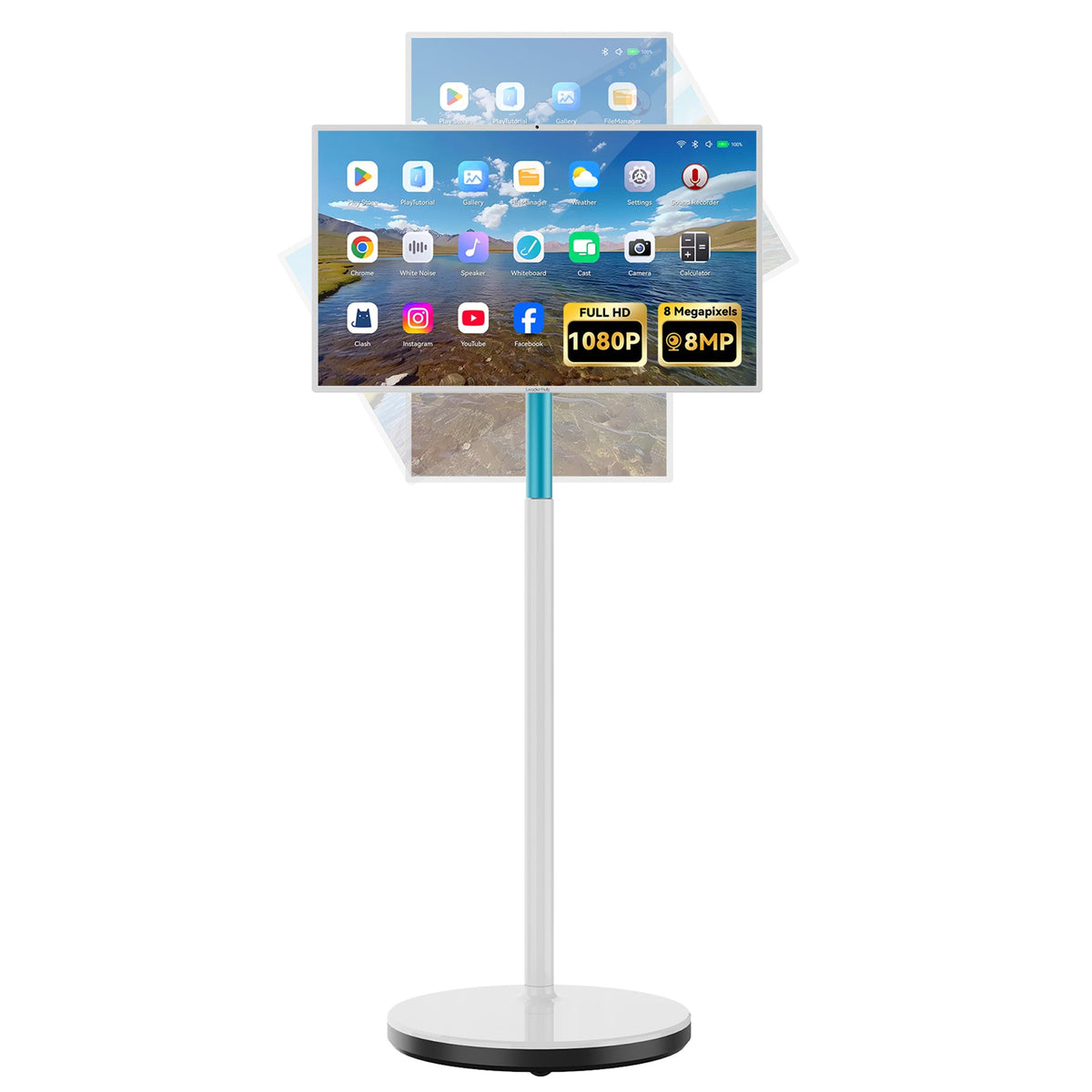 LeaderHub L27M rotating screen for service counters