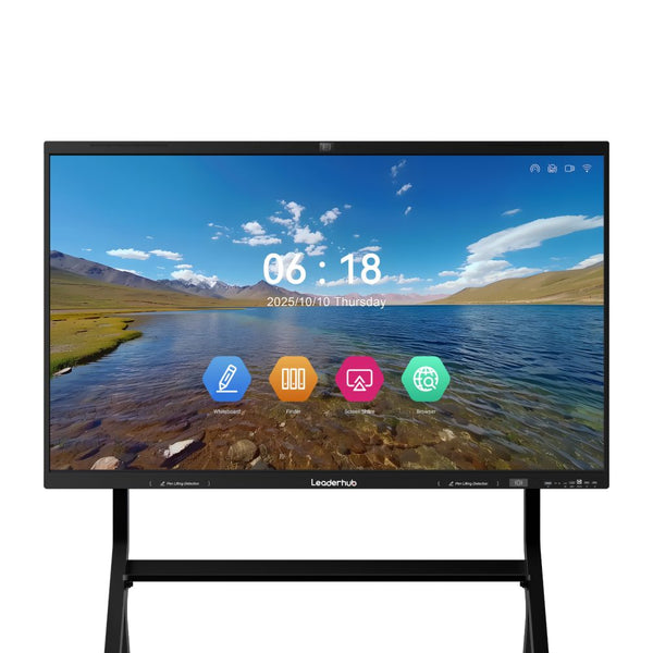 Leaderhub Pro Interactive 4K Media Panel 75 inch digital whiteboard