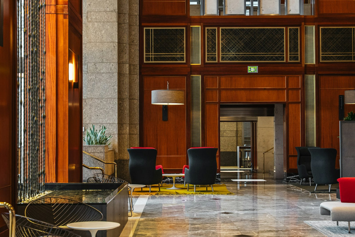 Hotel lobby lounge